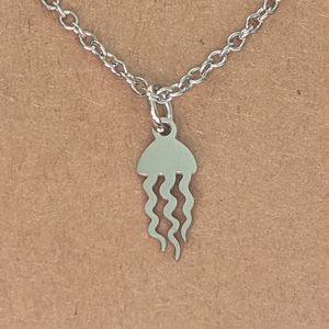 Brand new stainless steel jellyfish necklace
